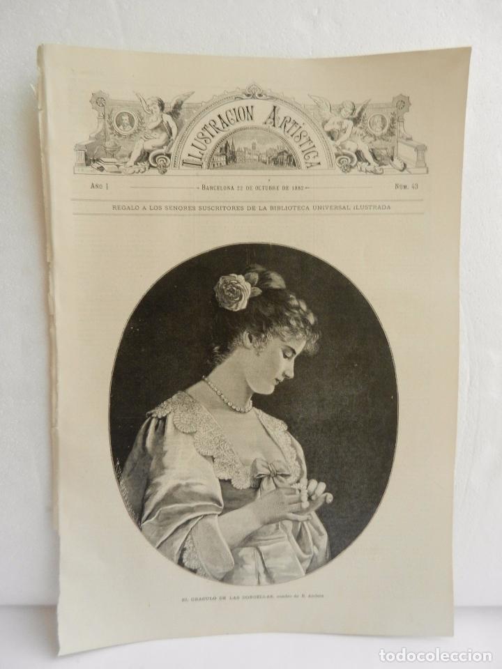 Collection Magazines and Newspapers: REVISTA LA ILUSTRACION ARTISTICA A&Ntilde;O I BARCELONA 22 DE OCTUBRE DE 1882 N&Uacute;M. 43.