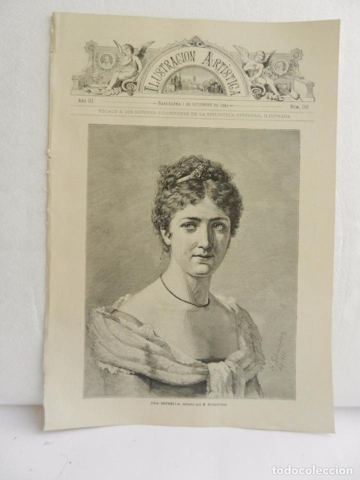 Sammeln von Zeitschriften und Zeitungen: REVISTA LA ILUSTRACION ARTISTICA A&Ntilde;O III BARCELONA 1 DE SEPTIEMBRE DE 1884 N&Uacute;M. 140.