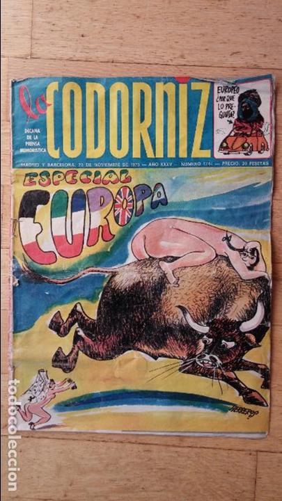 Coleccionismo de Revistas y Peri&oacute;dicos: revista humoristica la codorniz n&ordm; 1744 de 1975