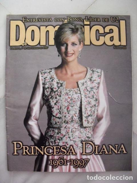 Coleccionismo de revistas y peri&oacute;dicos: REVISTA DOMINICAL. PRINCESA DIANA 1961 - 1997. ENTREVISTA BONO U2. N&ordm; 181. SEPTIEMBRE 1997.