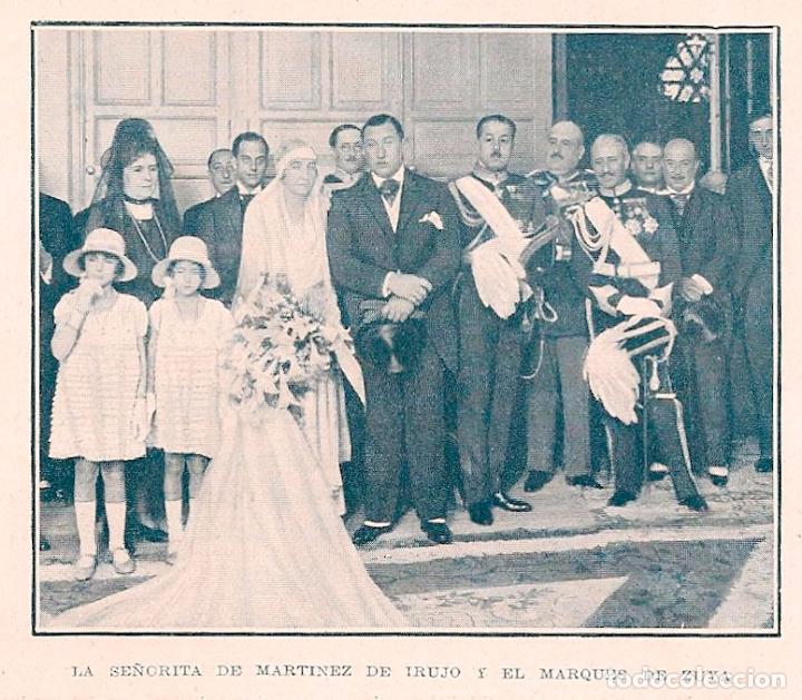 Coleccionismo de revistas y peri&oacute;dicos: * BODA * Enlace Srta. de Mart&iacute;nez de Irujo &ndash; marqu&eacute;s de Zuya - 1929