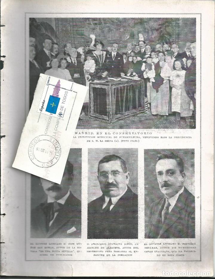 Collection Magazines and Newspapers: BYN 24 FEB 1924.N&ordm; 1710.REINA CONSERVATORIO J. MU&Ntilde;OZ SAN ROMAN ALCALDE FONTECHA ALBACETE GRANADA