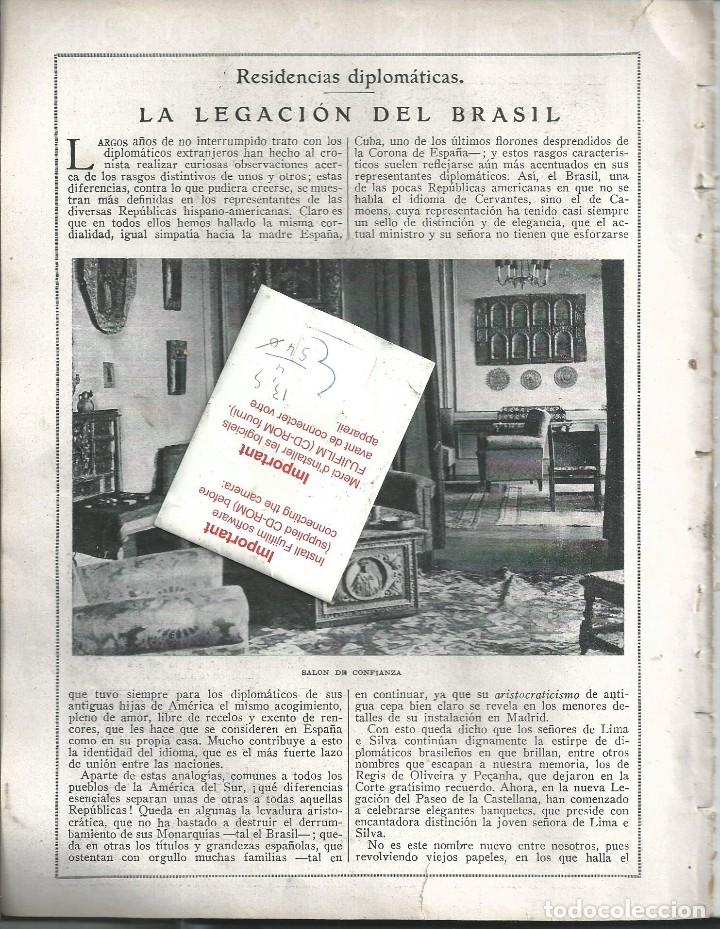 Collection Magazines and Newspapers: BYN 9 MAR 1924.N&ordm; 1712. EMBAJADA BRASIL MADRID  3PAG MAS OPUSCULO MELITON GONZALEZ DIBUJO XAUDARO