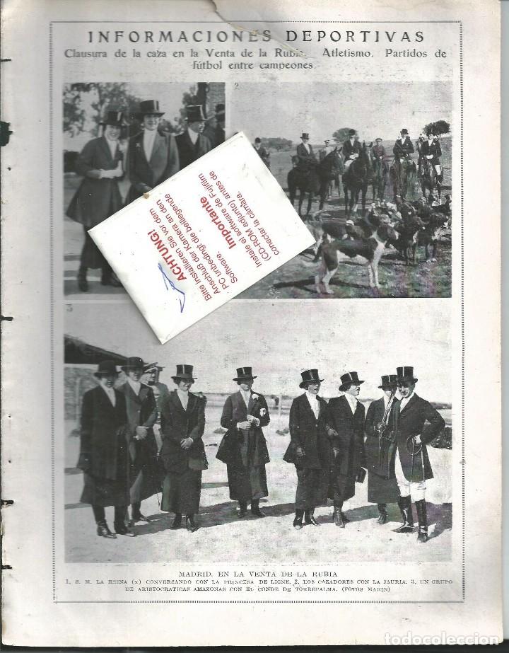 Sammeln von Zeitschriften und Zeitungen: BYN 16 MAR 1924.N&ordm; 1713. DEPORTES ARISTOCRACIA  TEMPORADA CAZA BAR&ccedil;A REAL MADRID RACING HENO PRAVIA