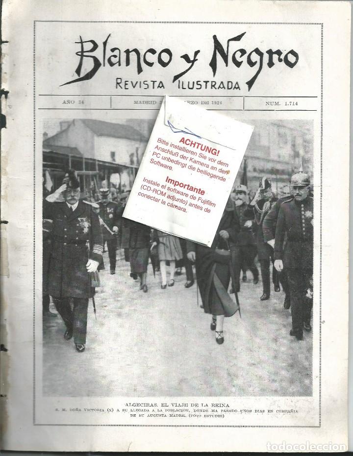 Collezionismo di Riviste e Giornali: BYN 23 MAR 1924.N&ordm; 1714. LA REINA VIAJE ALGECIRAS. AERODROMO CUATRO VIENTOS REY ECIJA FIESTA ARBOL