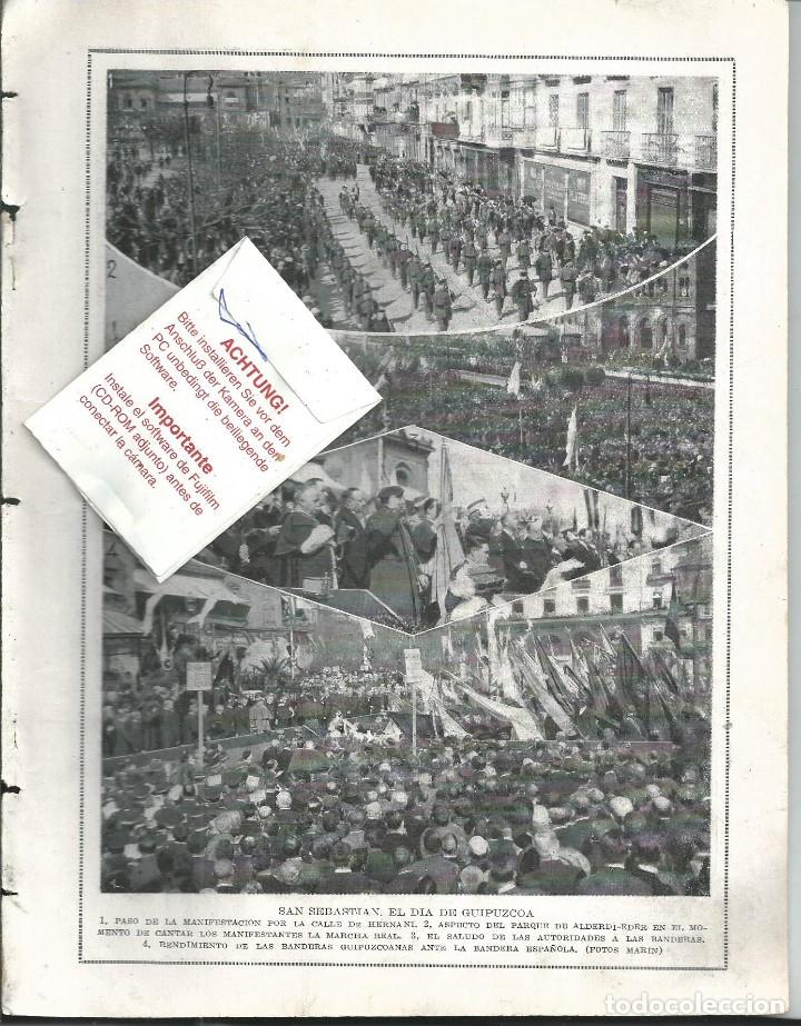 Collezionismo di Riviste e Giornali: BYN 23 MAR 1924.N&ordm; 1714. SAN SEBASTIAN MANIFESTACION CALLE HERNANI CONFLICTO VASCO ROBERTO MOLINA.