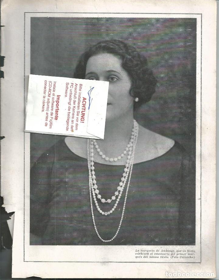Collection Magazines and Newspapers: BYN 23 MAR 1924.N&ordm; 1714. RETRARTO MARQUESA DE AMBOAGE CENTENARIO ESCULTURAS JOSE CAPUZ VALENCIA