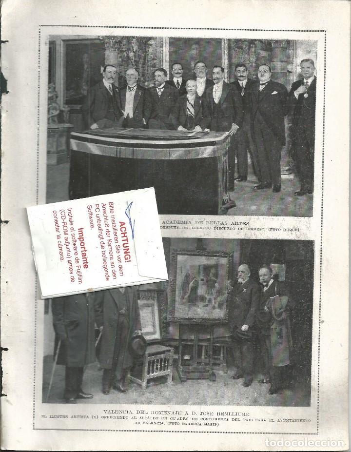 Collezionismo di Riviste e Giornali: BYN 30 MAR 1924.N&ordm; 1715. CECILIO PLA NUEVO ACADEMICO HOMENAJE VALENCIA JOSE BELLIURE CUADRO VALENCIA