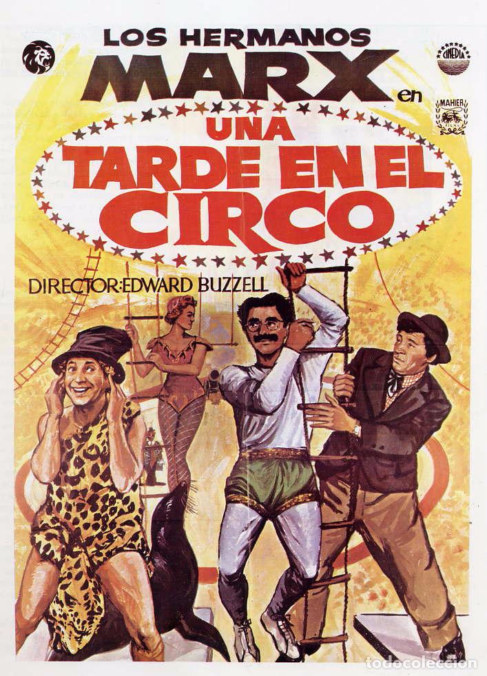 Coleccionismo de Revistas y Peri&oacute;dicos: LOS HERMANOS MARX CIRCO UNA TARDE EN EL CIRCO HOJA LIBRO 1979