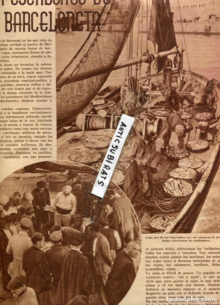 Sammeln von Zeitschriften und Zeitungen: REVISTA 1935 LOS PESCADORES DE LA BARCELONETA L AMUJER MAS VIEJA DE ESPA&Ntilde;A VIVE EN ESPASANTE GALICIA