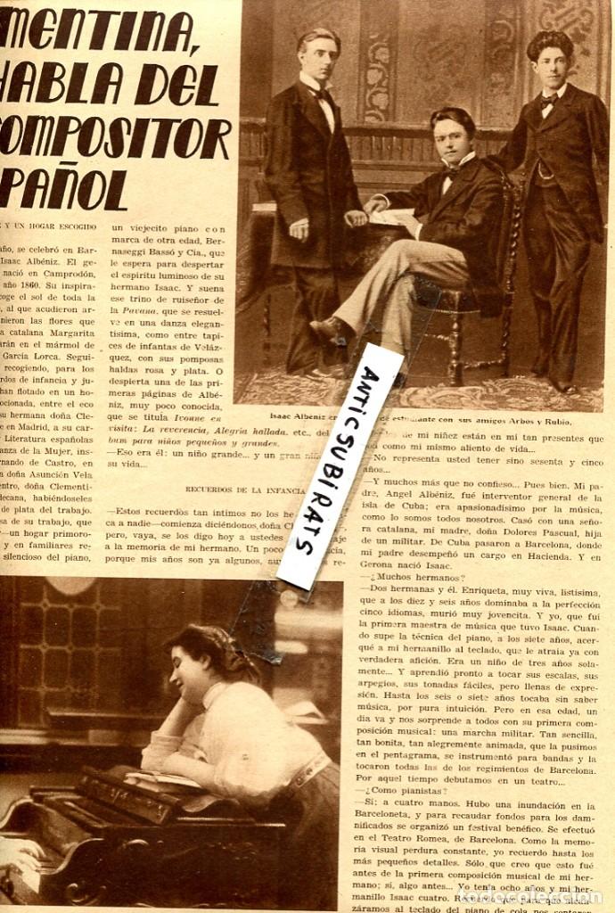 Sammeln von Zeitschriften und Zeitungen: REVISTA 1936 ISAAC ALBENIZ NUEVA YORK UNA CIUDAD MULATA USA NEW YORK