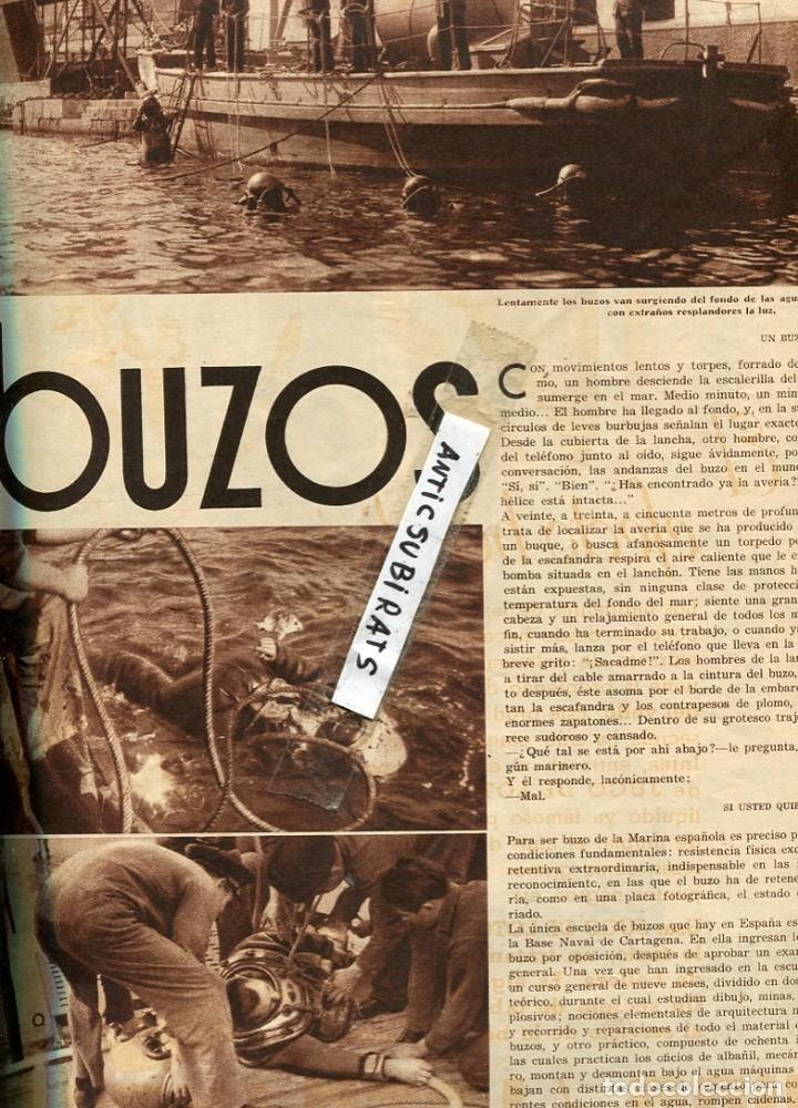 Collectionnisme de Revues et Journaux: REVISTA 1936 ESCAFANDRA BUZOS ESPA&Ntilde;OLES DE ESPA&Ntilde;A MERCADO DE FLORES EN HOLANDA