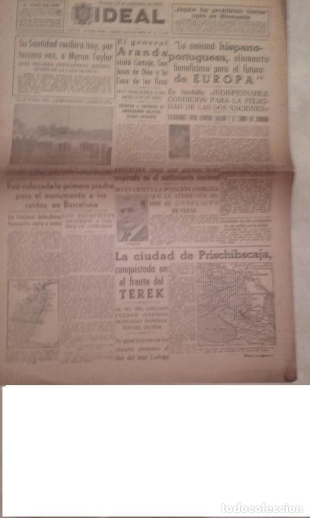 Coleccionismo de Revistas y Peri&oacute;dicos: IDEAL periodico Granada ,a&ntilde;o XI n&ordm; 3136 ,25 septiembre 1942