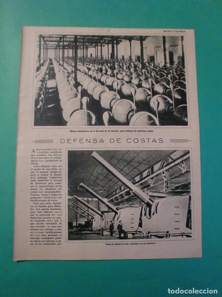 Colecionismo de Revistas e Jornais: DFENSA DE COSTAS - ARSENAL DE LA CARRACA SAN FERNANDO CAD&Iacute;Z - 9/4/1930