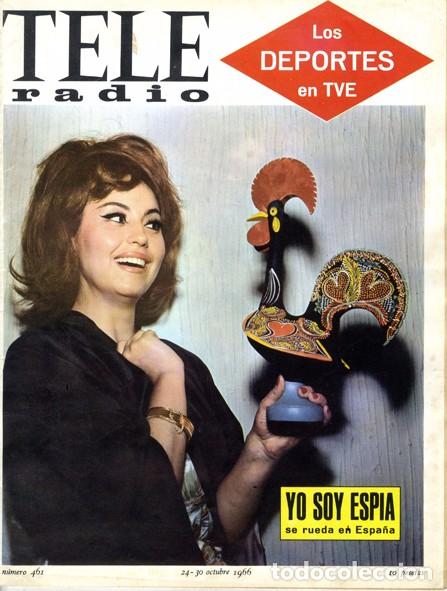 Colecionismo de Revistas e Jornais: Teleradio. Revista Tele Radio n. 461. 24/10/1966. Mary Paz Pondal. Ver sumario.