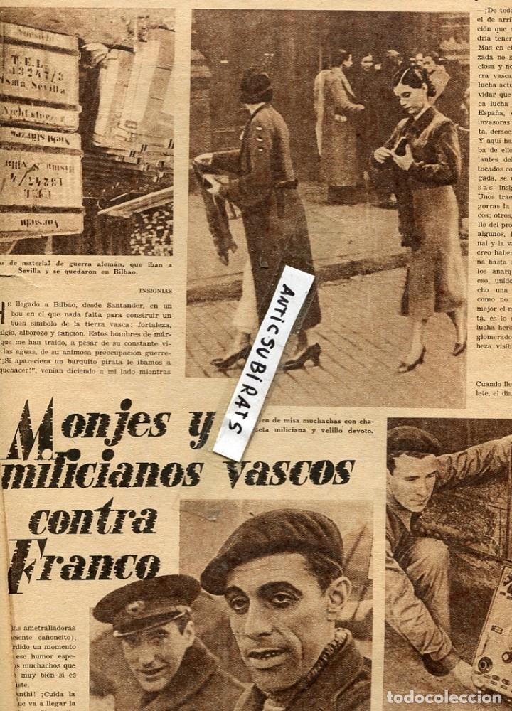 Collection Magazines and Newspapers: REVISTA 1937 GUERRA CIVIL EN BILBAO CATOLICOS MILICIANOS VASCOS LUCHA EN OVIEDO REBOLLO DOS HERMANAS