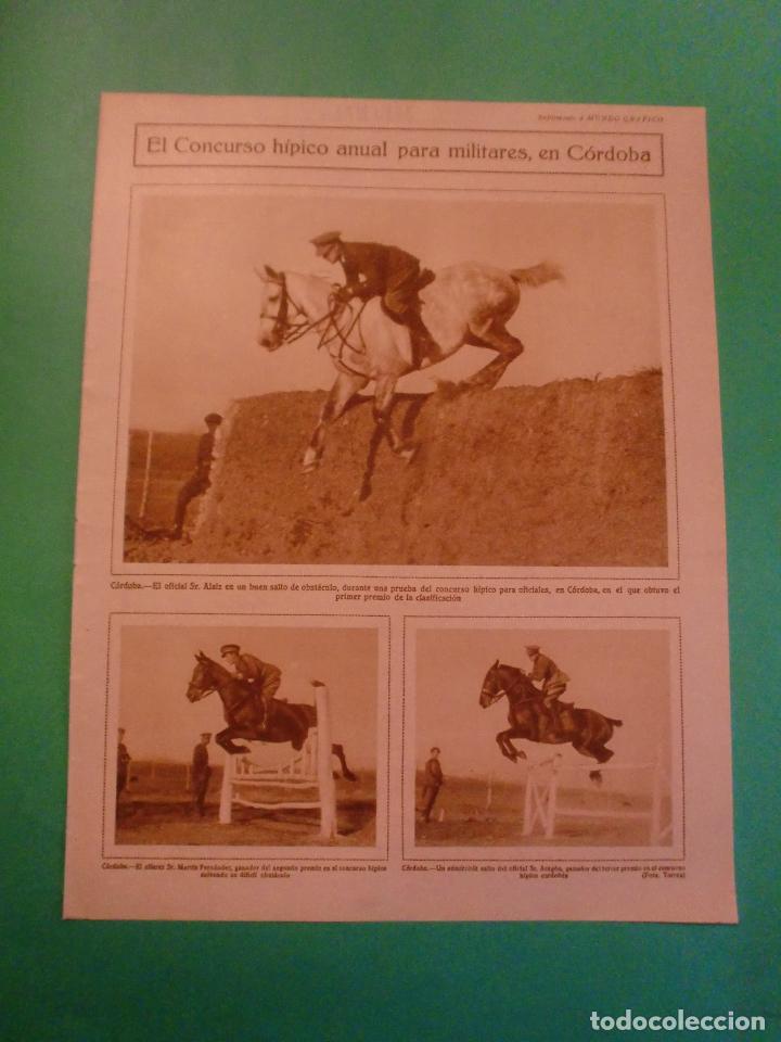 Collection Magazines and Newspapers: CONCURSO HIPICO ANUAL PARA MILITARES EN C&Oacute;RDOBA - REVISTA LA ESFERA - 19/12/1928