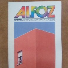 Coleccionismo de Revistas y Periódicos: ALFOZ. MADRID. TERRITORIO, ECONOMIA Y SOCIEDAD Nº 72 - COMUNIDAD DE MADRID