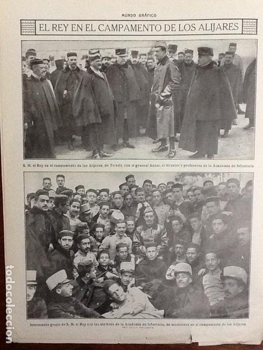 Collection Magazines and Newspapers: S.M EL REY ALFONSO XIII EN EL CAMPAMENTO DE LOS ALIJARES DE TOLEDO.REVISTA A&Ntilde;O 1914