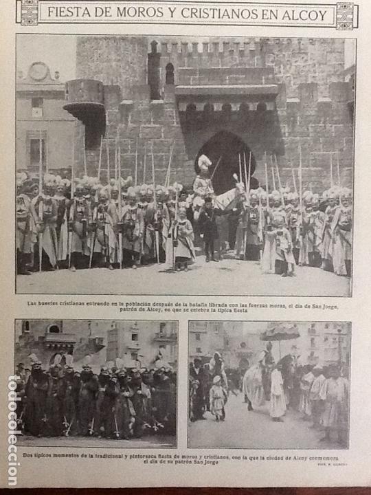 Collection Magazines and Newspapers: FIESTA DE MOROS Y CRISTIANOS EN ALCOY . HOJA REVISTA A&Ntilde;O 1914