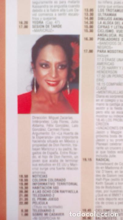 Coleccionismo de revistas y peri&oacute;dicos: RECORTE lola flores