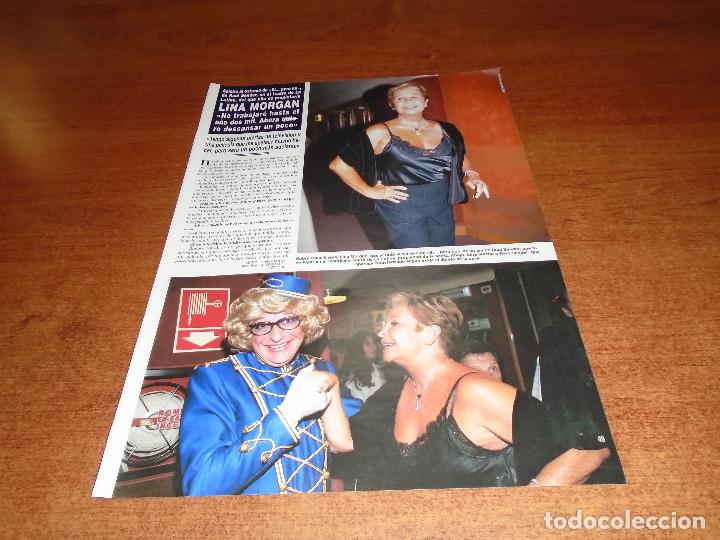 Coleccionismo de Revistas y Peri&oacute;dicos: RECORTE DE PRENSA 1999: LINA MORGAN Y RA&Uacute;L SENDER