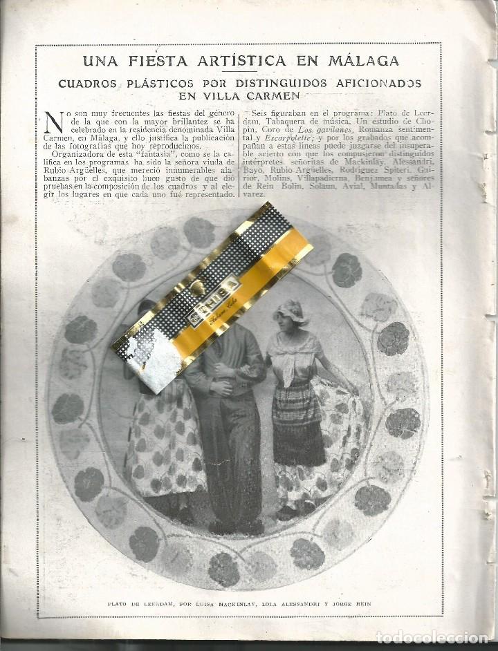 Collezionismo di Riviste e Giornali: BYN 6 ABR 1924.N&ordm; 1716.FIESTA ARTISTICA MALAGA CUADROS PLASTICOS VILLA CARMEN. VI&Ntilde;ETA XAUDARO CUENTO