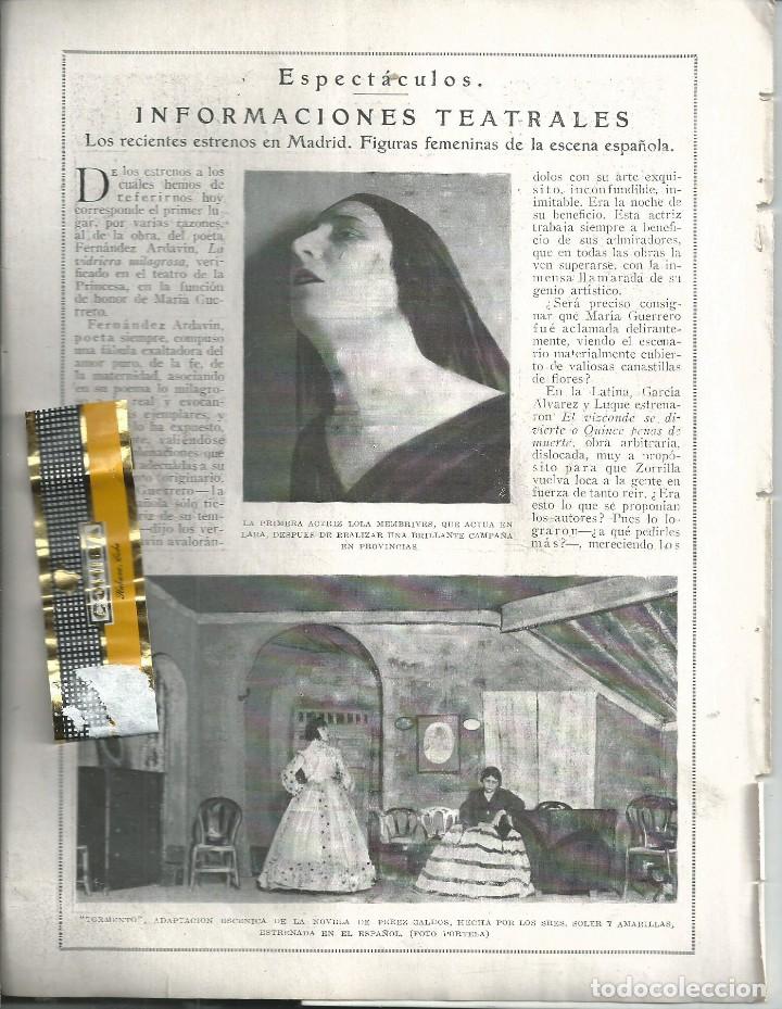 Collezionismo di Riviste e Giornali: BYN 6 MAY 1924.N&ordm; 1720. TEATRO LOLA MEMBRIVES , MARIA HERRERO, CARMEN POSADAS, CONCHA ZEDA, PENAGOS