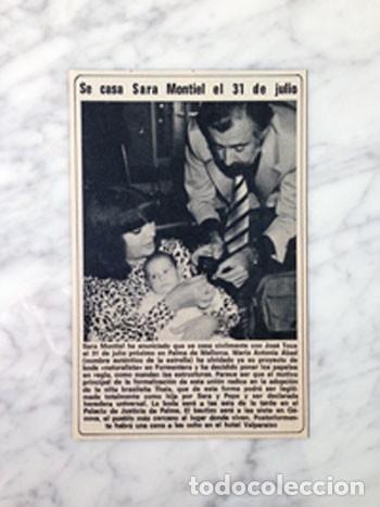 Coleccionismo de revistas y peri&oacute;dicos: RECORTE - SARA MONTIEL - 1979
