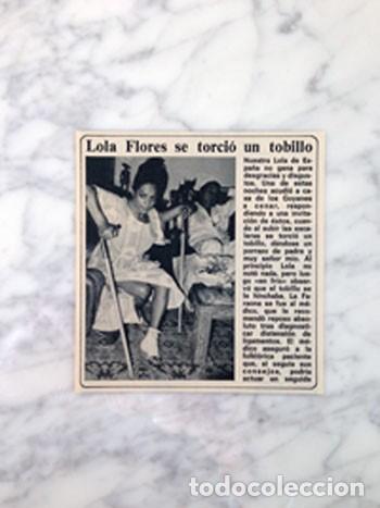 Coleccionismo de revistas y peri&oacute;dicos: RECORTE - LOLA FLORES - 1979