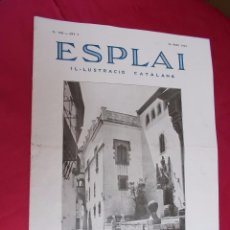 Coleccionismo de Revistas y Periódicos: ESPLAI. Nº 182. 26 MAIG 1935. DESPRES DE LA MORT DEL MARISCAL PILSUDSKI. MONTSENY.