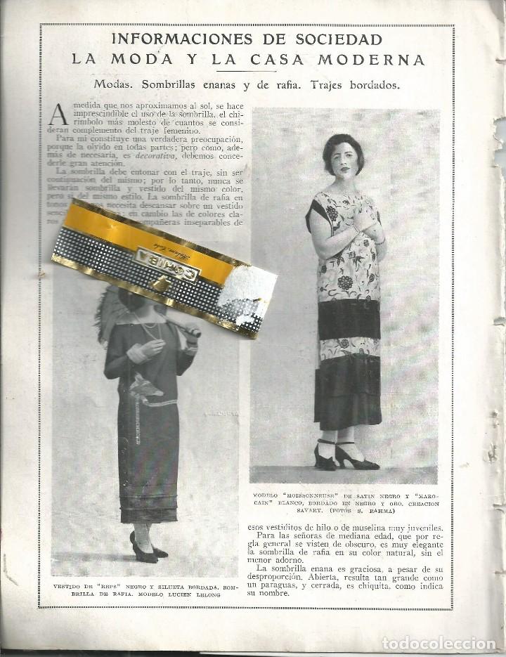 Collezionismo di Riviste e Giornali: BYN 11 MAY 1924.N&ordm; 1721.SOCIEDAD MODA CASA MODERNA SOMBRILLAS JOAQUIN XAUDARO TORPEDO FARMAN SPORT