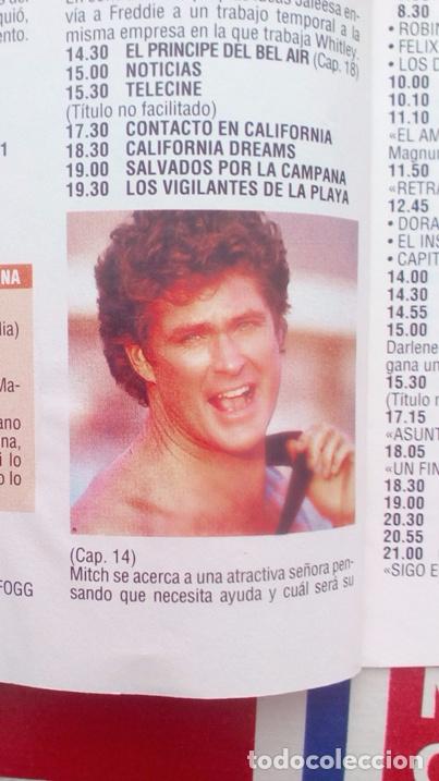 Coleccionismo de Revistas y Peri&oacute;dicos: RECORTE DAVID HASSELHOFF LOS VIGILANTES DE LA PLAYA EL COCHE FANTASTICO