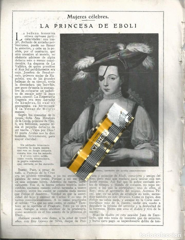 Collezionismo di Riviste e Giornali: BYN 18 MAY 1924.N&ordm; 1722.MUJERES CELEBRES LA PRINCESA DE EVOLI  AUGUSTO MSRTINEZ OLMEDILLA. M. ZURITA