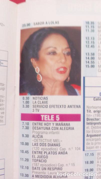 Coleccionismo de revistas y peri&oacute;dicos: RECORTE lola flores