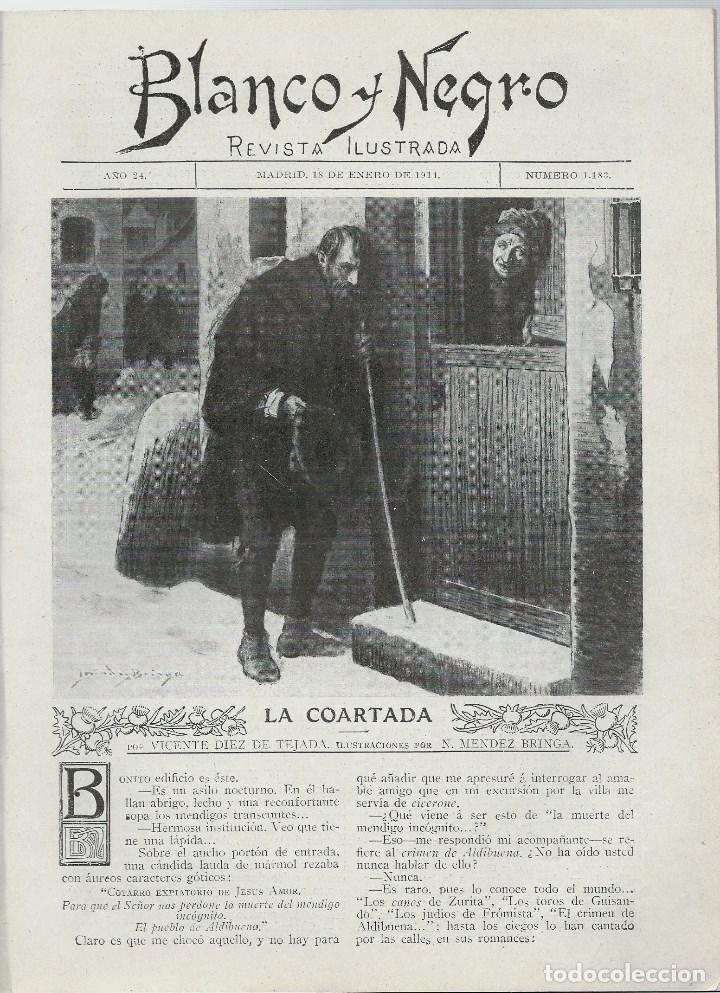 Collection Magazines and Newspapers: REVISTA BLANCO Y NEGRO N&ordm; 1.183 DEL 18 - 1 - 1914 - SIN PORTADAS -