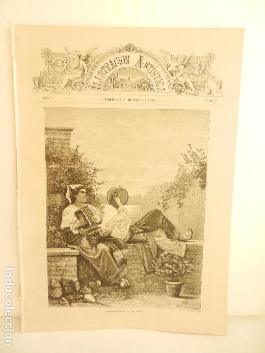 Collection Magazines and Newspapers: REVISTA LA ILUSTRACI&Oacute;N ART&Iacute;STICA A&Ntilde;O I N&Uacute;M. 21 BARCELONA 21 DE MAYO DE 1882.