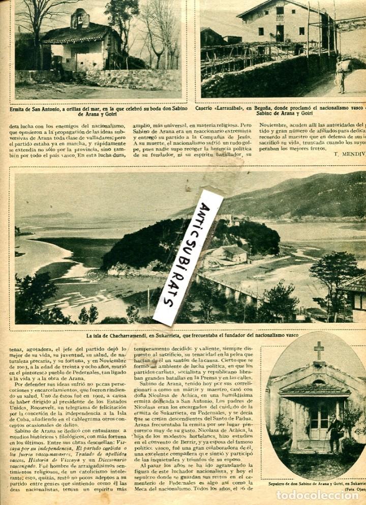 Collection Magazines and Newspapers: REVISTA 1931 ISLA DE CHACHARRAMENDI EN SUKARRIETA SABINO DE ARANDA GOIRI TRIBUNAL DE AGUAS VALENCIA