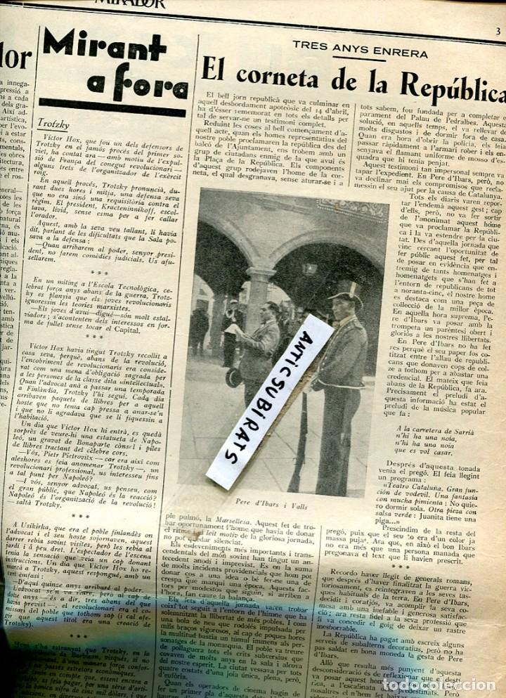Coleccionismo de Revistas y Peri&oacute;dicos: DIARI 1934 CRISTOFOR JUANDO RAFECAS EL CORNETA DE LA REPUBLICA MOSSOS D'ESQUADRA PASCUAL MONTURIOL
