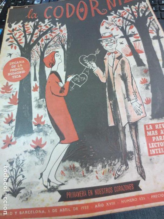 Coleccionismo de Revistas y Peri&oacute;dicos: REVISTA LA CODORNIZ N&ordm; 855 6 DE ABRIL  DE 1958 A&Ntilde;O XVIII