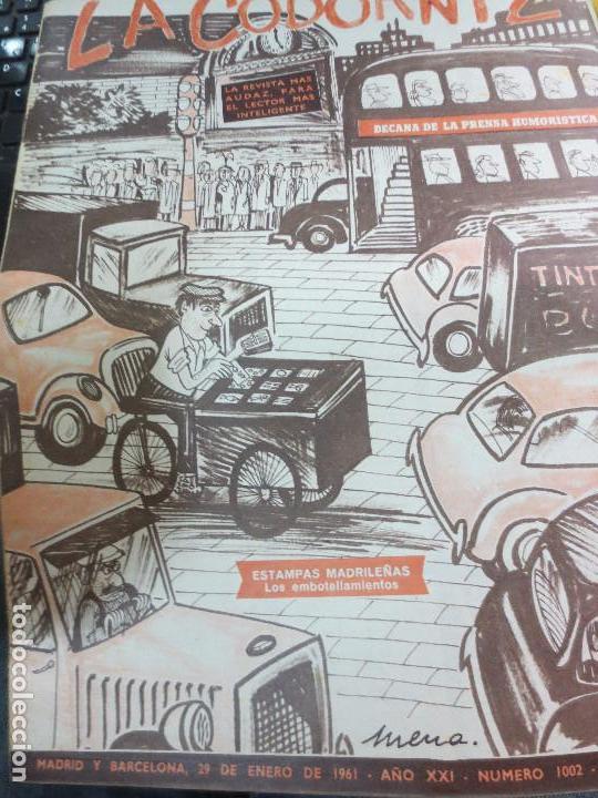 Coleccionismo de Revistas y Peri&oacute;dicos: REVISTA LA CODORNIZ N&ordm; 1002 29 DE ENERO  DE 1961 A&Ntilde;O XXI