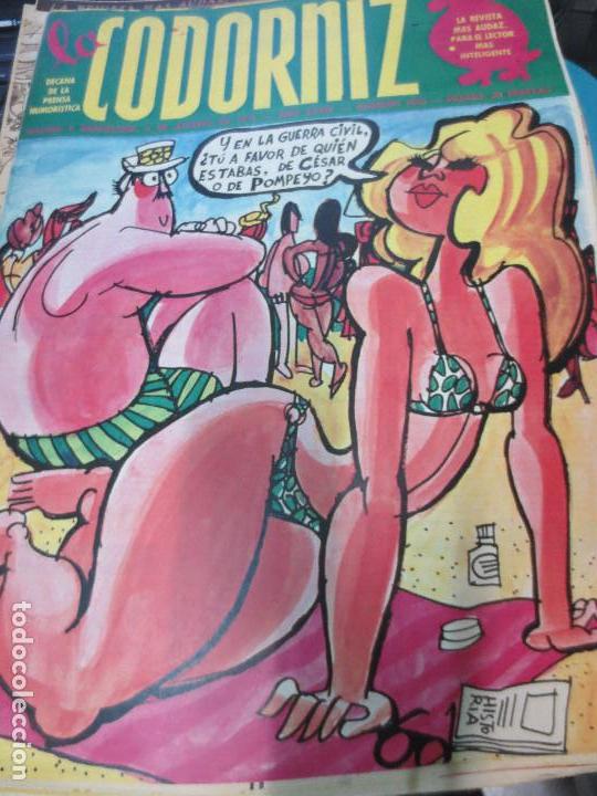 Coleccionismo de Revistas y Peri&oacute;dicos: REVISTA LA CODORNIZ N&ordm; 1689 A&Ntilde;O XXXIV 4 DE AGOSTO 1974