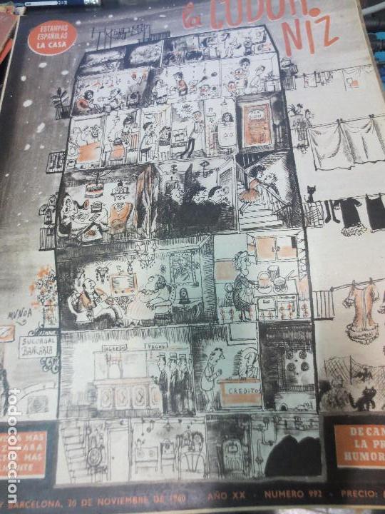 Coleccionismo de Revistas y Peri&oacute;dicos: REVISTA LA CODORNIZ N&ordm; 992  A&Ntilde;O XX 20 DE NOVIEMBRE 1960