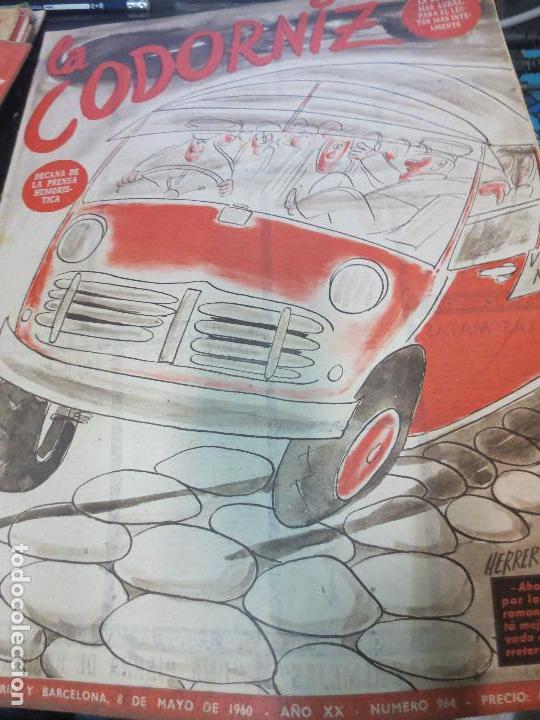 Coleccionismo de Revistas y Peri&oacute;dicos: REVISTA LA CODORNIZ N&ordm; 964  A&Ntilde;O XX 8 DE MAYO 1960