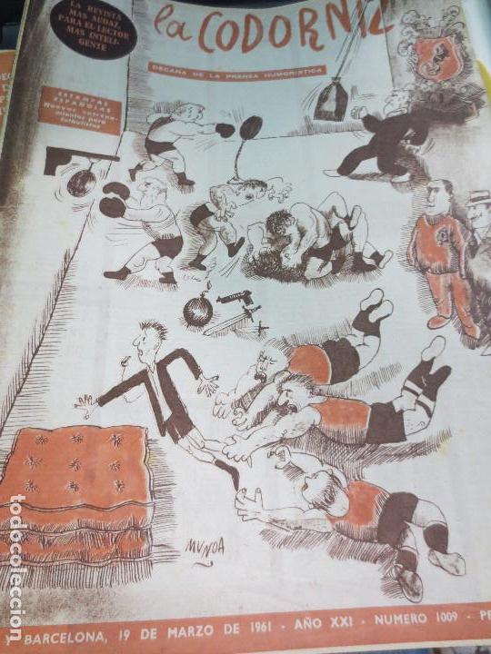 Coleccionismo de Revistas y Peri&oacute;dicos: REVISTA LA CODORNIZ N&ordm; 1009 19 DE MARZO  DE 1961 A&Ntilde;O XXI