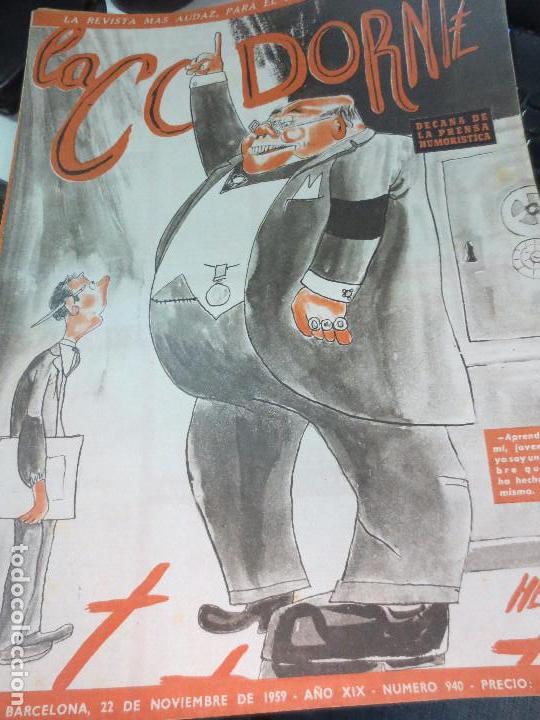 Coleccionismo de Revistas y Peri&oacute;dicos: REVISTA LA CODORNIZ N&ordm; 940 22 DE NOVIEMBRE  DE 1959 A&Ntilde;O XIX
