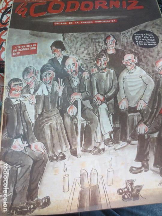 Coleccionismo de Revistas y Peri&oacute;dicos: REVISTA LA CODORNIZ N&ordm; 938 08 DE NOVIEMBRE  DE 1959 A&Ntilde;O XIX