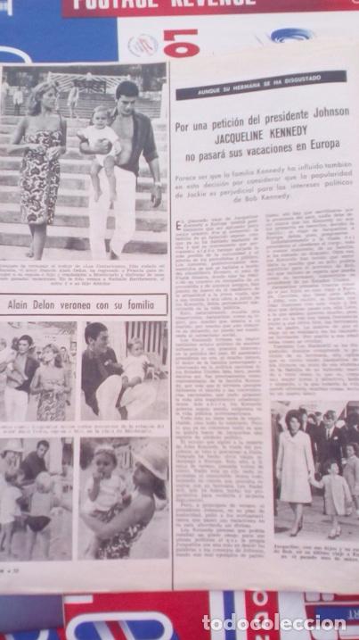 Collection Magazines and Newspapers: RECORTE JACQUELINE KENNEDY ALAIN DELON