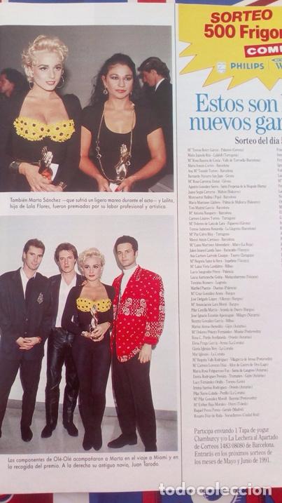 Coleccionismo de revistas y peri&oacute;dicos: RECORTE marta sanchez ole ole lolita flores