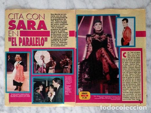 Coleccionismo de revistas y peri&oacute;dicos: REPORTAJE - SARA MONTIEL (VEN AL PARALELO) - 1992